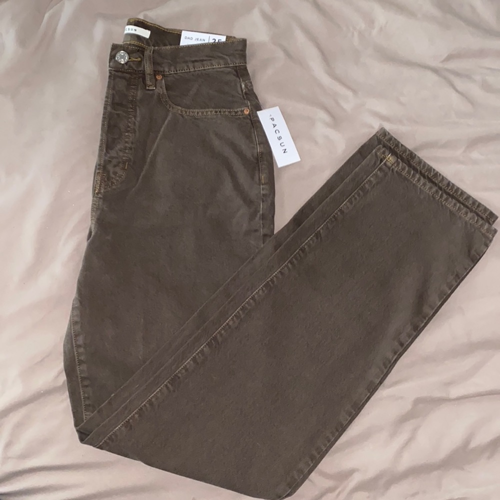 Brown PacSun Dad Jeans NWT